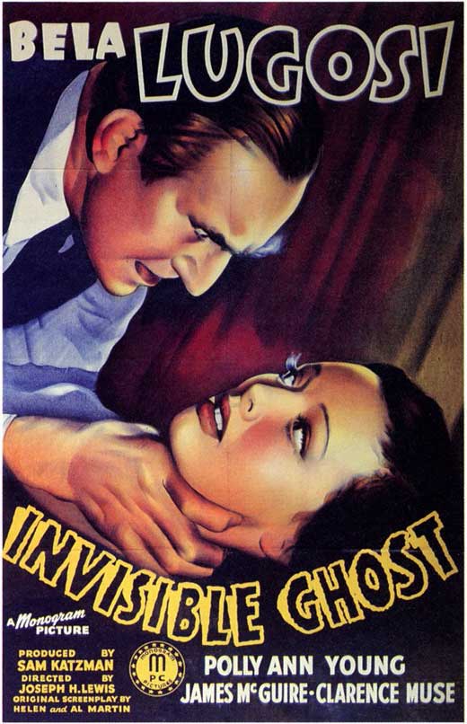 Invisible Ghost Movie Poster Print showcasing classic film art.