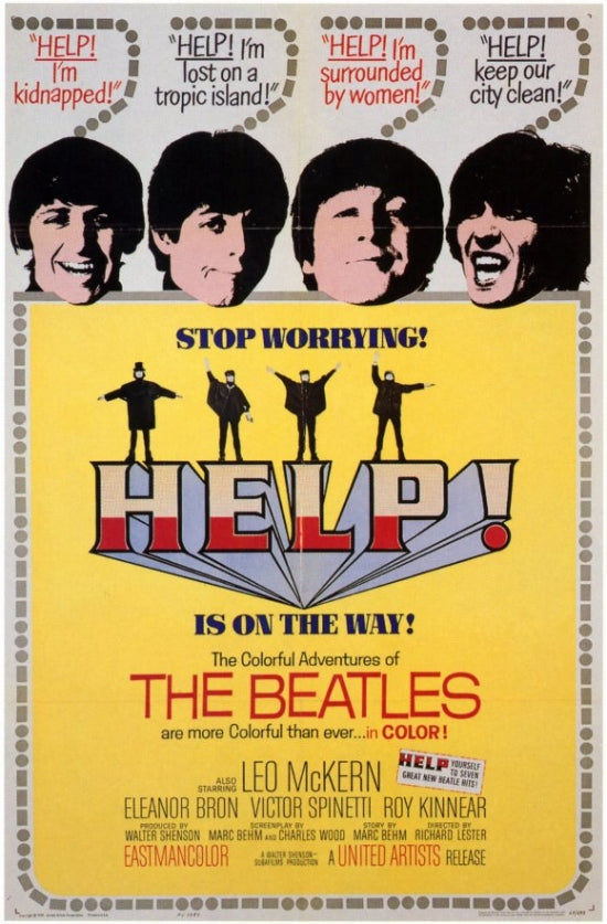 Help Movie Poster - Iconic Film Art Print for home decor
