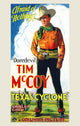 Texas Cyclone Movie Poster Print showcasing vibrant artwork