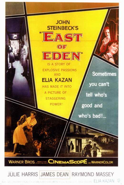 East of Eden Movie Poster Print showcasing classic film imagery