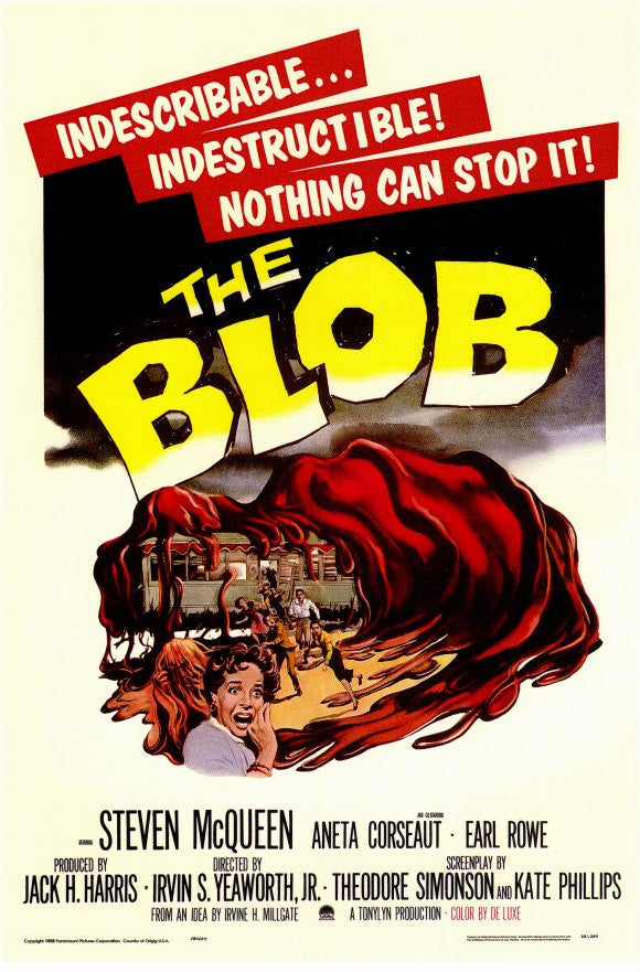The Blob Movie Poster Print - 11x17 Wall Art