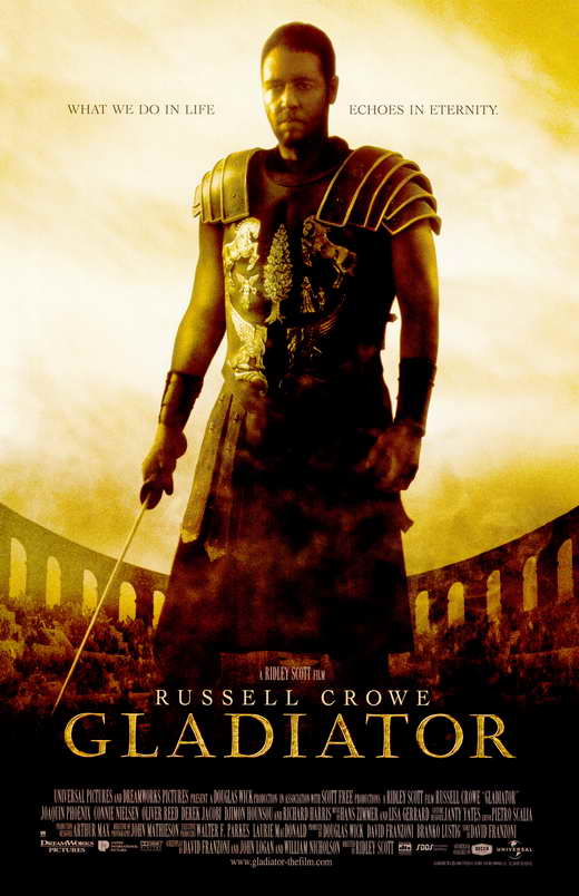 Gladiator Movie Poster Print 11x17 showcasing epic film imagery.