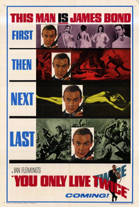 You Only Live Twice Movie Poster Print featuring classic James Bond imagery.