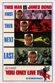 You Only Live Twice Movie Poster Print featuring classic James Bond imagery.