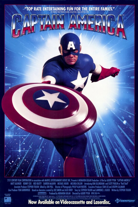 Captain America Movie Poster Print showcasing the iconic superhero.