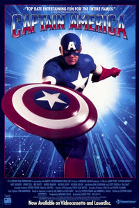 Captain America Movie Poster Print showcasing the iconic superhero.