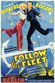Follow the Fleet Movie Poster Print showcasing classic cinema art.