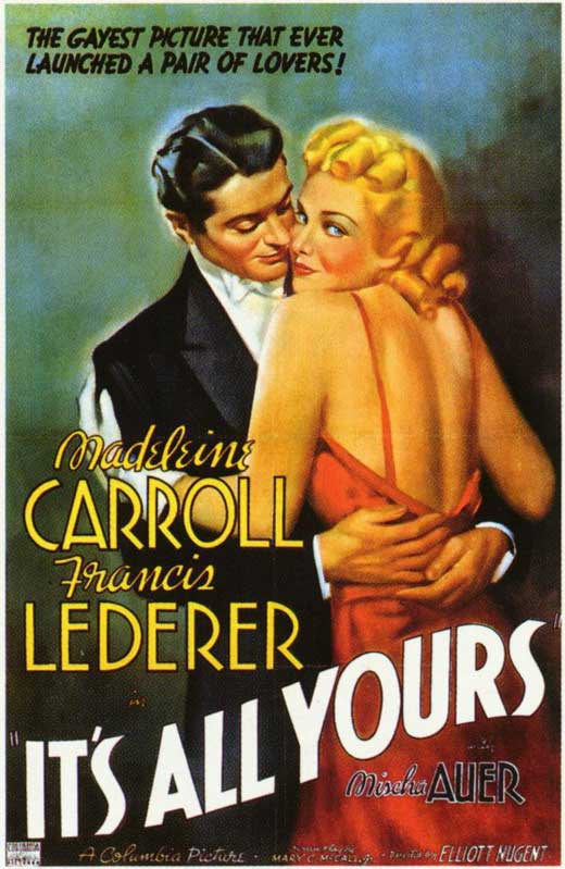 It's All Yours Movie Poster Print showcasing determination and ambition.