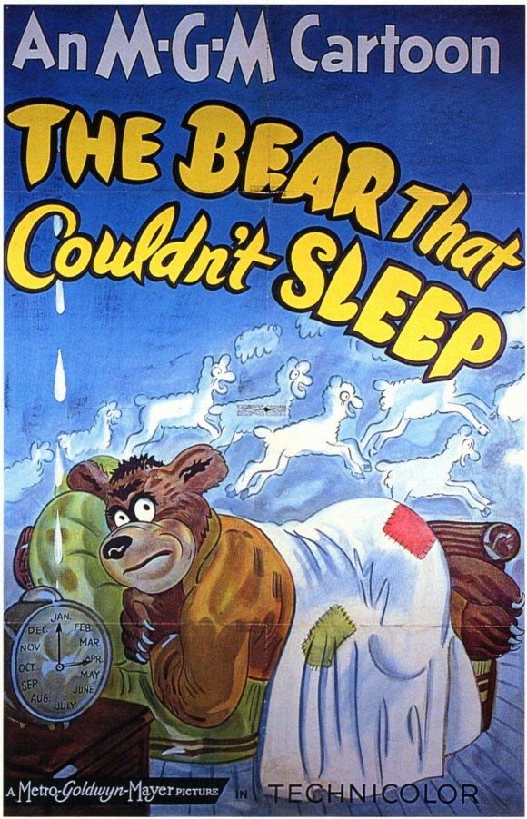 The Bear That Couldn't Sleep Movie Poster Print featuring whimsical design.