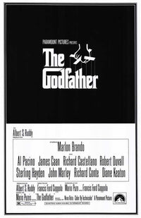 The Godfather Movie Poster Print showcasing iconic film art.