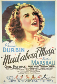 Mad About Music Movie Poster Print showcasing vibrant musical themes.