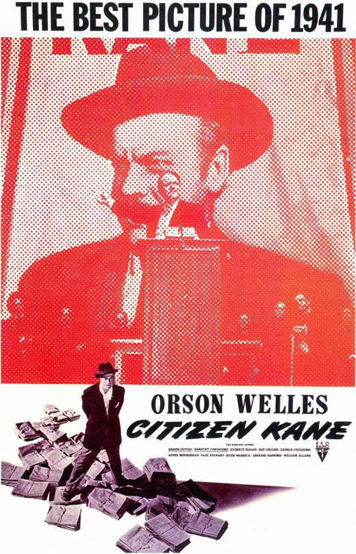 Citizen Kane Movie Poster Print showcasing classic film art