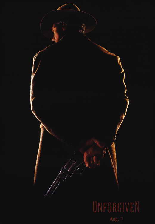 Unforgiven Movie Poster Print showcasing iconic Western imagery.