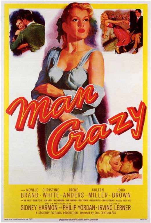 Man Crazy Movie Poster Print showcasing vibrant imagery and colors.