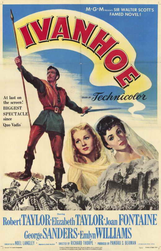 Ivanhoe Movie Poster Print showcasing classic cinematic art.