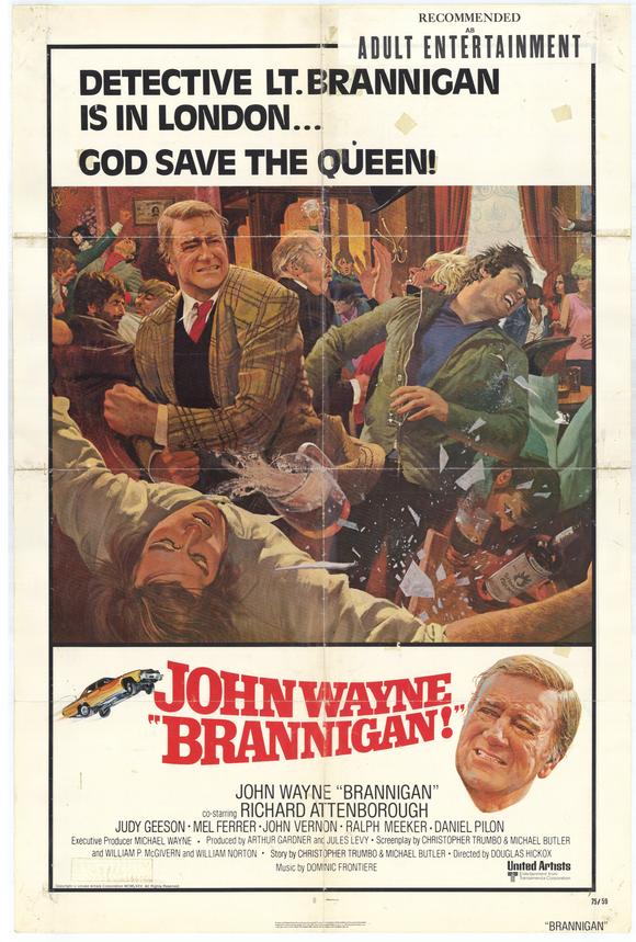Brannigan Movie Poster Print showcasing classic film art.