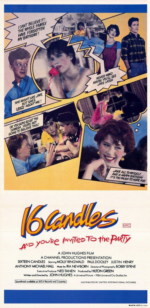 Sixteen Candles Movie Poster Print (11x17) - Perfect for Home Décor