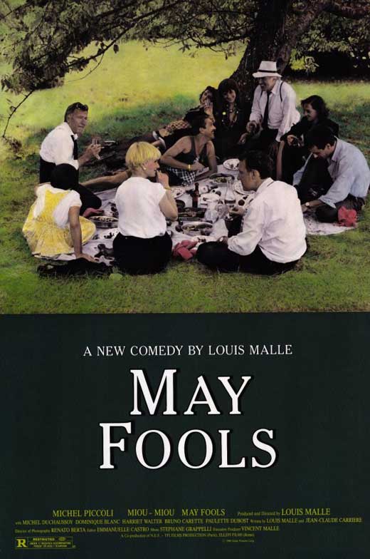 May Fools Movie Poster Print showcasing vibrant colors and whimsical design.