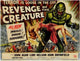 Revenge of the Creature Movie Poster Print showcasing classic horror film artwork.