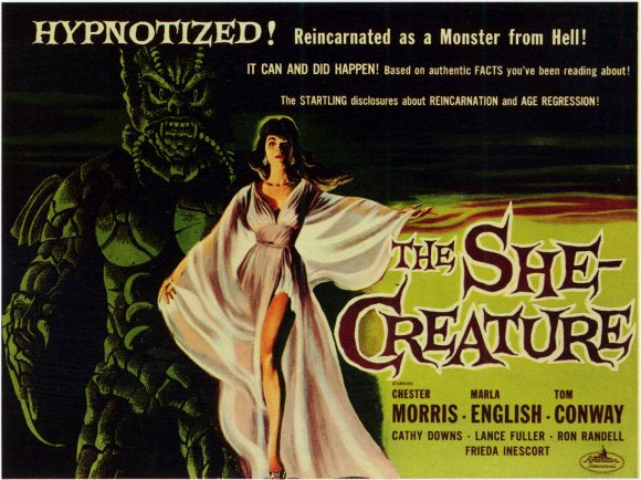 The She-Creature Movie Poster Print 11x17 featuring vintage horror art.