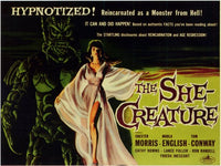 The She-Creature Movie Poster Print 11x17 featuring vintage horror art.