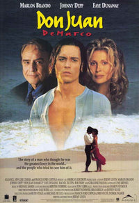 Don Juan DeMarco Movie Poster Print featuring cinematic artwork.