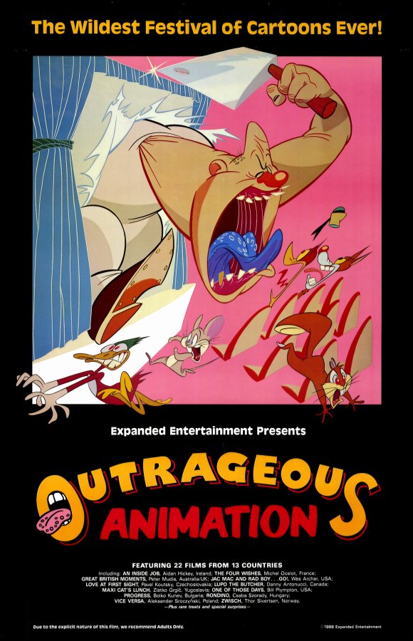 Outrageous Animation Movie Poster Print showcasing vibrant colors and whimsical design.