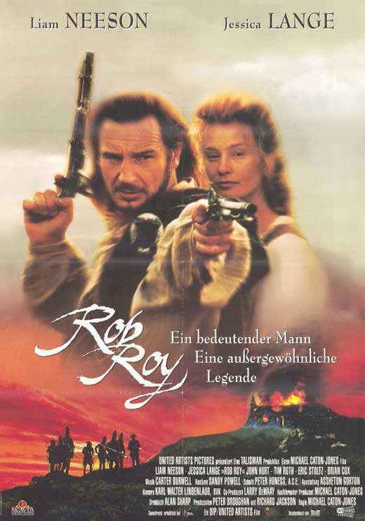 Rob Roy Movie Poster Print featuring iconic film artwork.