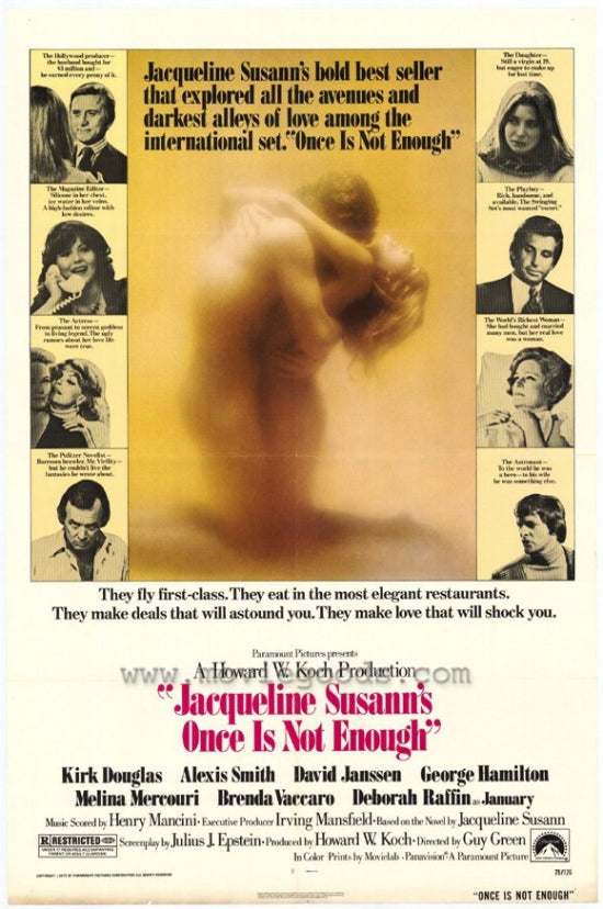 Once Is Not Enough Movie Poster Print showcasing classic film art.