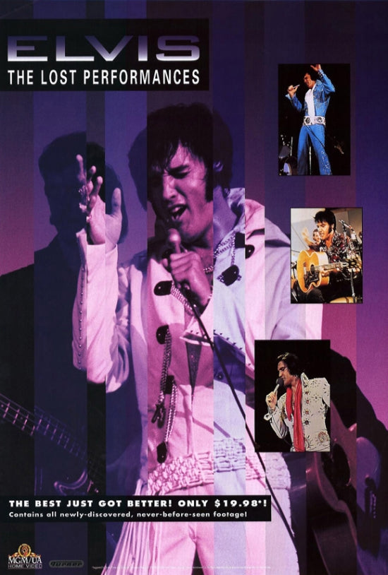 Elvis The Lost Performances Movie Poster Print showcasing Elvis Presley.