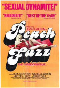Peach Fuzz Movie Poster Print showcasing vibrant colors and playful design.