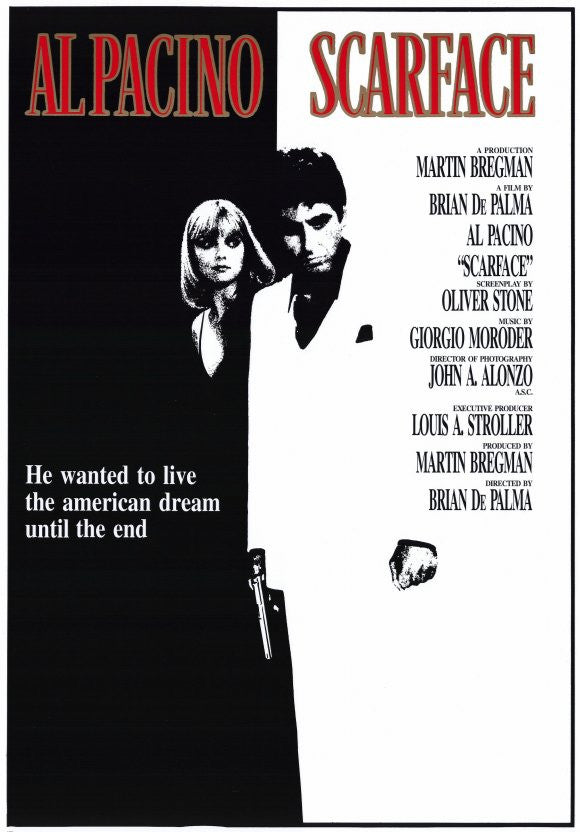 Scarface Movie Poster Print 11x17 | Classic Film Art
