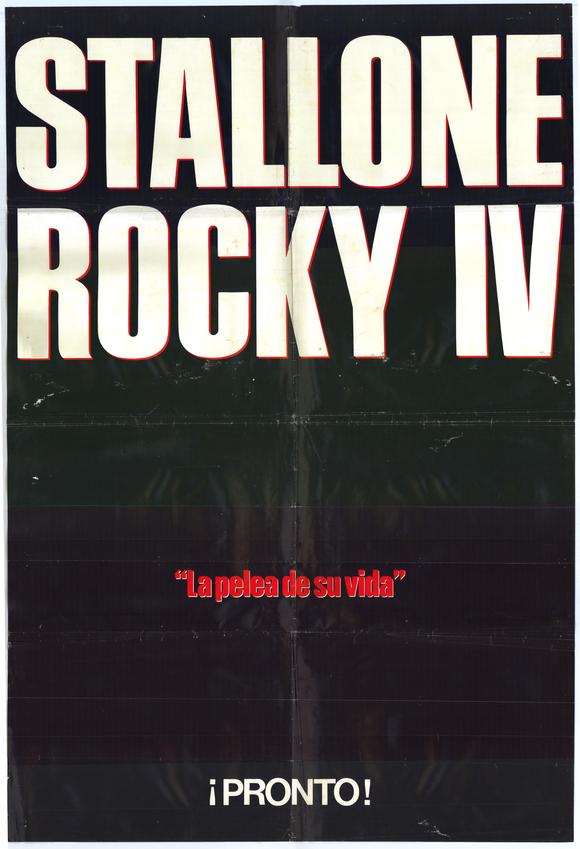 Rocky IV Movie Poster Print showcasing vibrant colors and dynamic imagery.