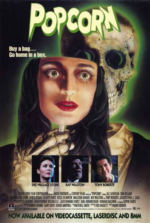 Popcorn Movie Poster Print showcasing classic film art.