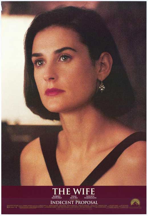 Indecent Proposal Movie Poster Print showcasing romantic drama.