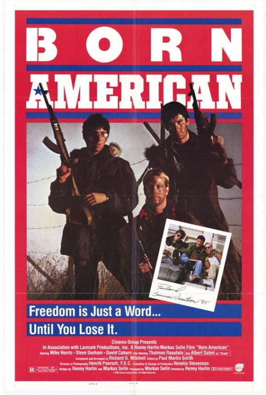 Born American Movie Poster Print showcasing cinematic art.
