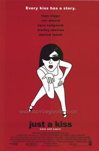 Just a Kiss Movie Poster Print featuring romantic imagery.
