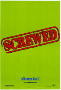 Screwed Movie Poster Print featuring vibrant comedy artwork.