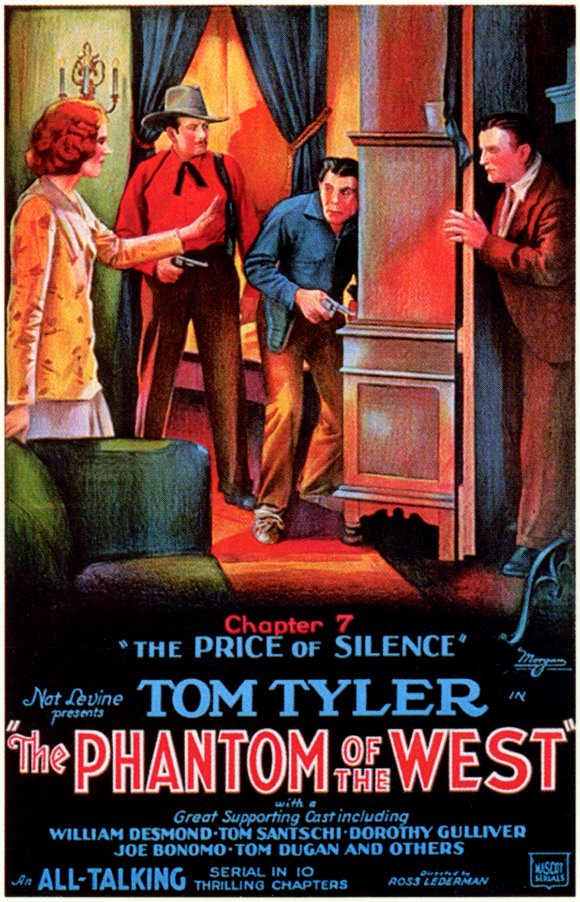 Phantom of the West Movie Poster Print showcasing classic cinema artwork.