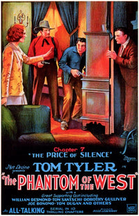 Phantom of the West Movie Poster Print showcasing classic cinema artwork.