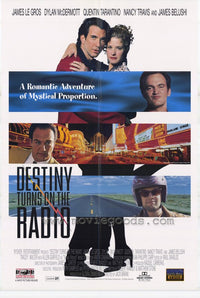 Destiny Turns on the Radio Movie Poster Print featuring vibrant design.