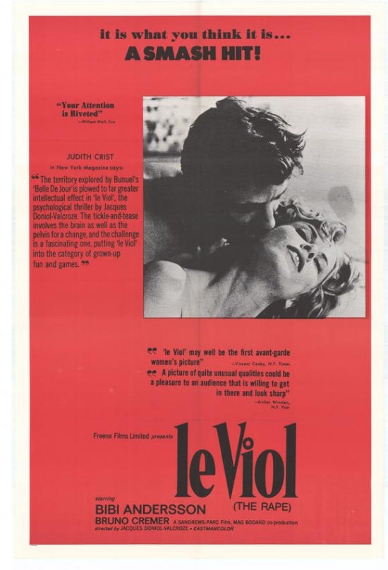 Le Viol Movie Poster Print showcasing vibrant colors and dynamic imagery.
