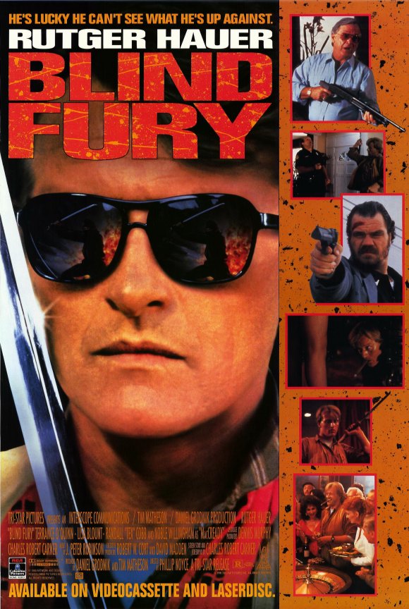 Blind Fury Movie Poster Print featuring iconic film imagery.