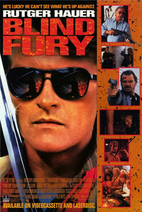 Blind Fury Movie Poster Print featuring iconic film imagery.
