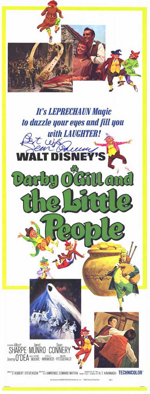 Darby O'Gill and the Little People Movie Poster Print showcasing whimsical art.