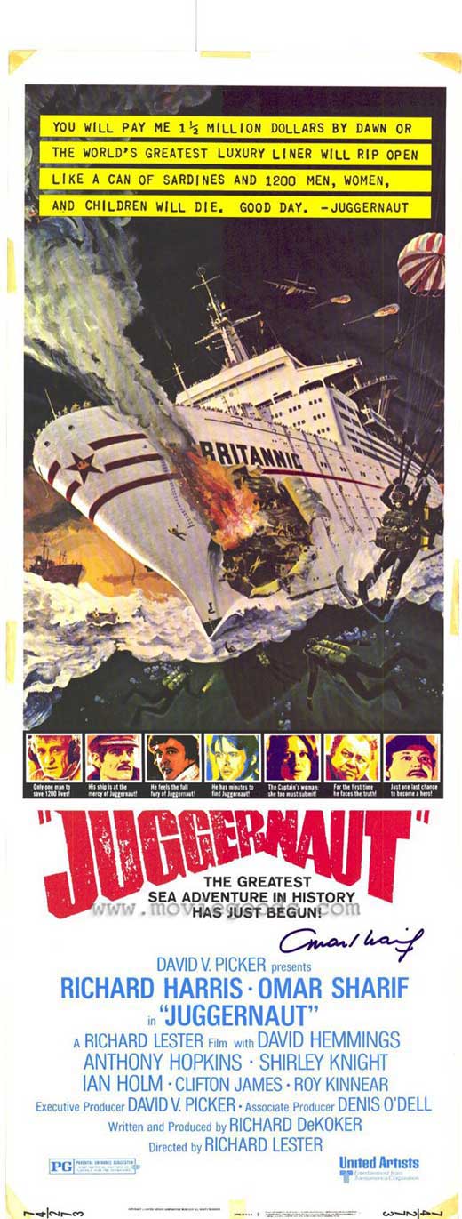 Juggernaut Movie Poster Print featuring dramatic imagery.