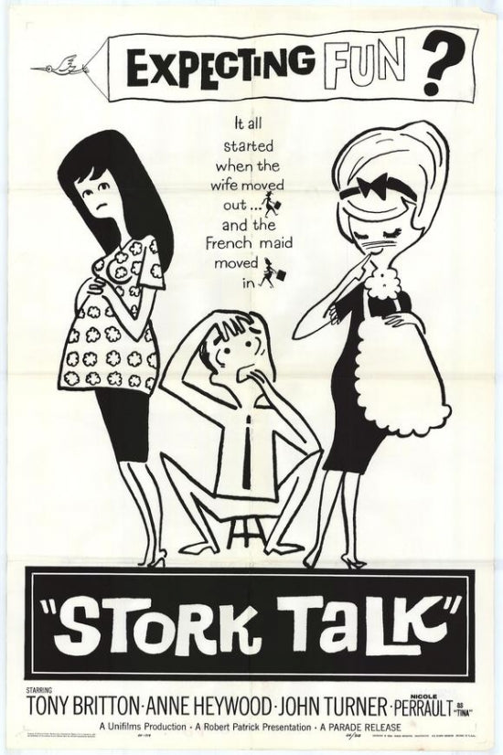 Stork Talk Movie Poster Print featuring vibrant colors and engaging design.