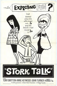 Stork Talk Movie Poster Print featuring vibrant colors and engaging design.