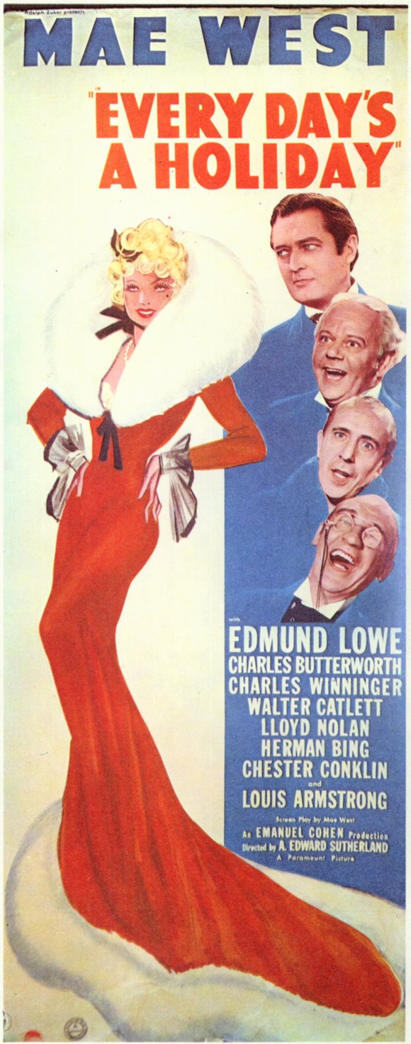 Every Day's a Holiday Movie Poster Print showcasing festive themes.