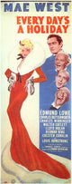 Every Day's a Holiday Movie Poster Print showcasing festive themes.